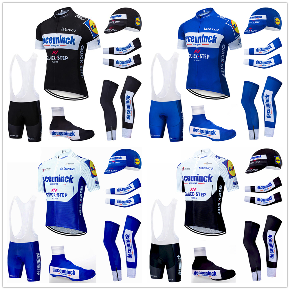 Tour De France 2021 Pro team Quick Step Cycling Jersey set Cycling Clothing Breathable MTB bike jersey armwarmer Legwarmer bib shorts kit-image-694717062