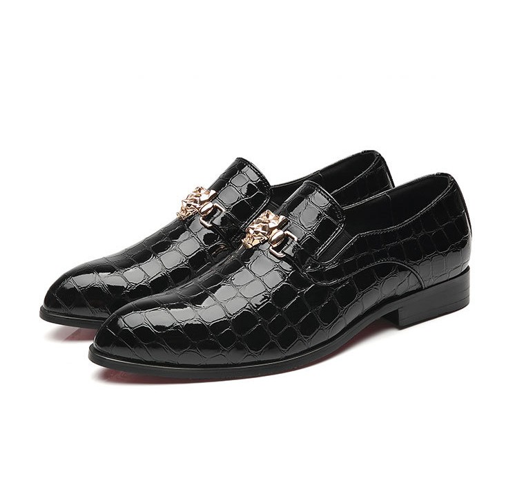 

Men designer Dress Shoes Wedding Fashion Office Footwear High Quality Leather Comfy Business Formal Shoe, Black