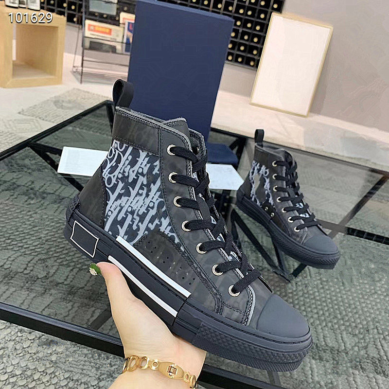 Top Quality B23 Luxury Designers Shoes Men Womenl Casual Shoe High Low Oblique Bee Fashion Pairs Technical Leather Outdoor Platform Trainers Sneaker