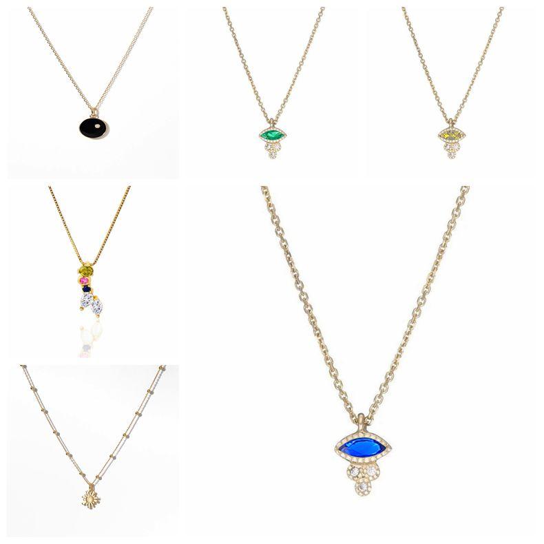 

Chains MC 925 Sterling Silver Diamond Necklace Women INS Simple Crystal Zircon Chain Choker For Party