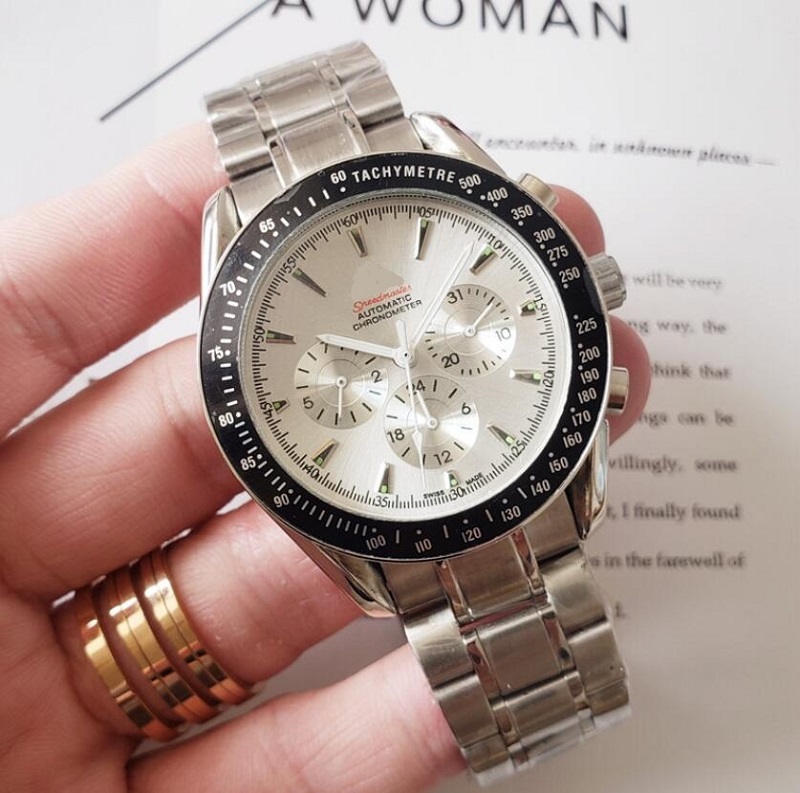 

Mean Time Mens Watches 40mm Automatic Mechanical Watch Stainless Steel Blue Black Ceramic Sapphire WristWatches Super luminous montre de luxe, As pic