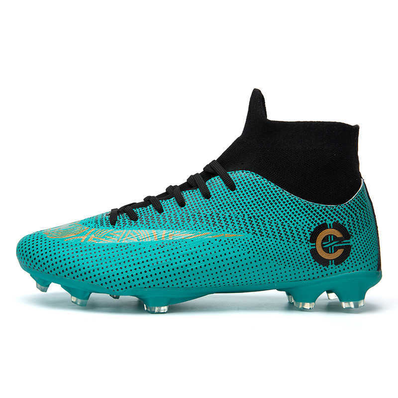 

Football shoes Men Large Size FG/TF Cleats Soccer Ankle Boots Teenager Training Sneakers Kids Indoor Sports Unisex A0601