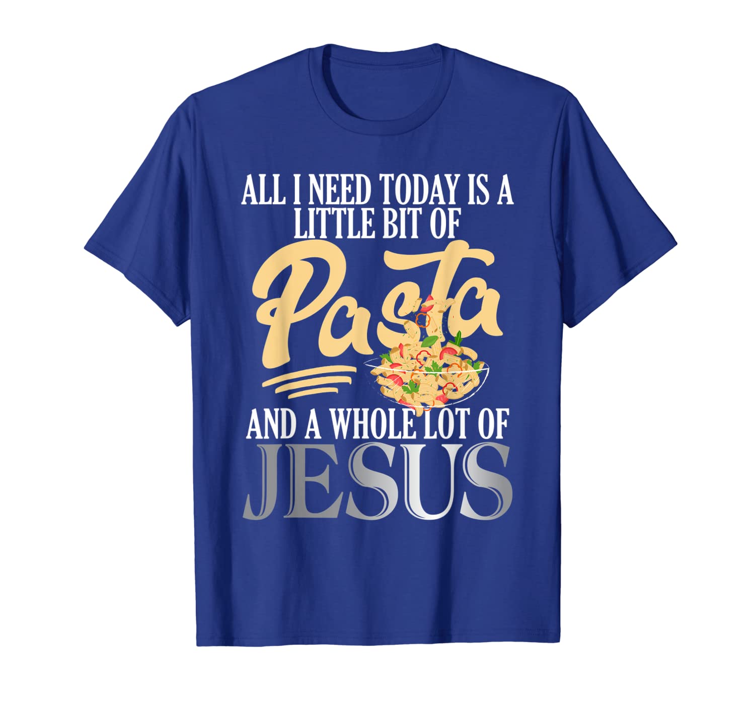 

pasta and jesus funny italian foodie t-shirt t-shirt, White;black