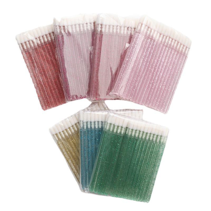 

Makeup Brushes 50Pcs/pack Disposable Crystal Eyelash Lip Brush Extension Applicator Cleaner Beauty Tools