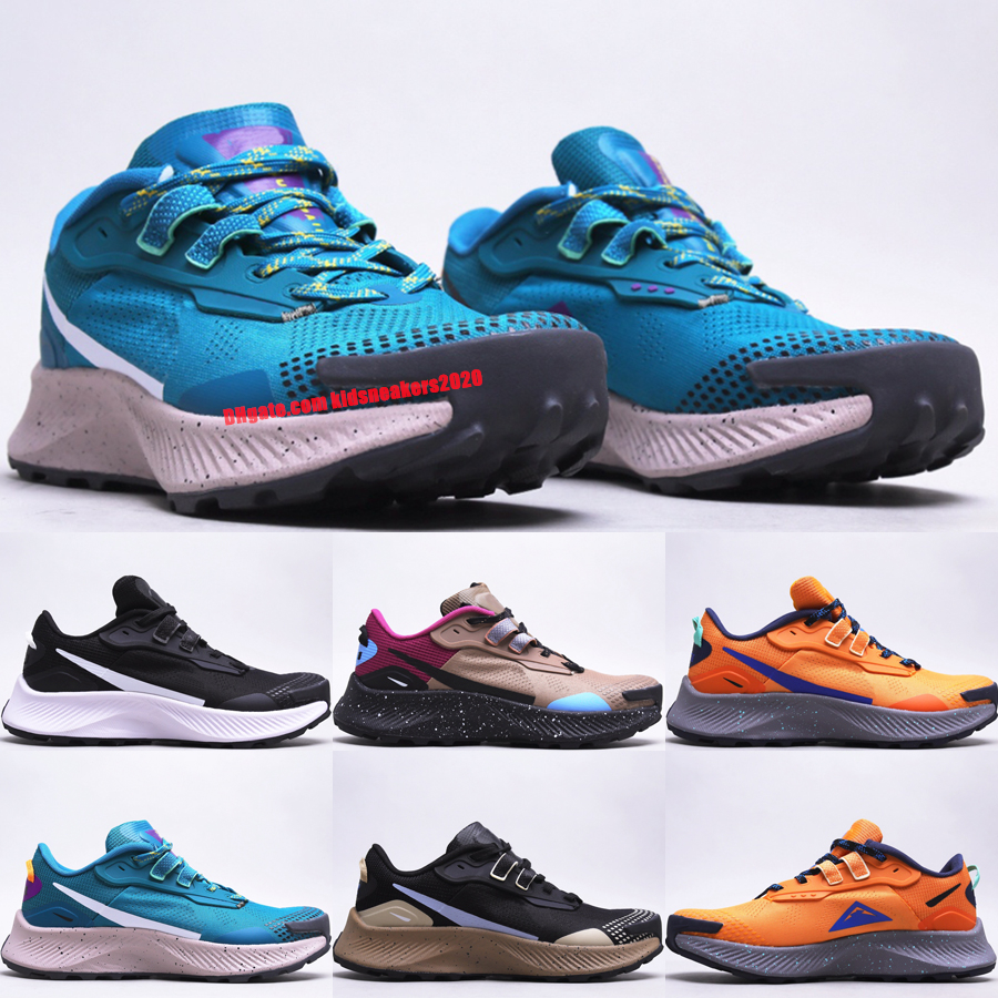 

Top Pegasus Trail 3 GTX Men Women Running Shoes Newest Designer Black Pure Platinum Khaki Light Mulberry Mystic Teal Total Orange Outdoor Sneakers Size US 7-11, 05 total orange