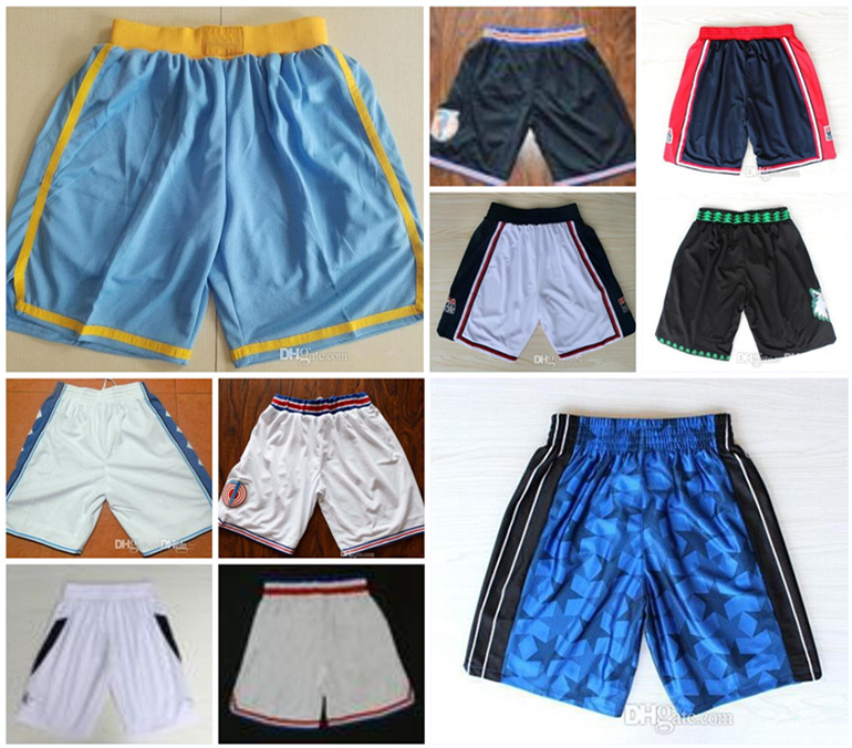 

Top Quality ! 2021 Team Basketball Men Sport Shorts College Pants White Blue Red Purple Yellow Black, Colour 4