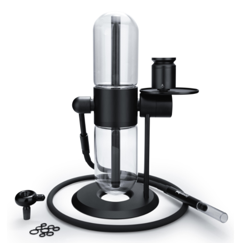 

May Arrival Stunden Gravity Powered Contactless Water Pipe Kits E cigarette Smoking Accessories Glass Bong Stundenglass Recycler For Tobacco