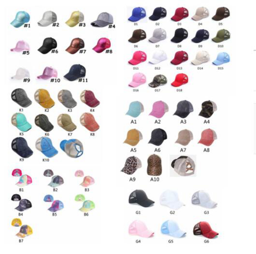 

30colors Washed Ponytail Baseball Cap Women Messy Bun Hat Ponytail Messy Buns Cotton Hats Outdoor Snapbacks Net Caps GGA3506, 18colors;please choose