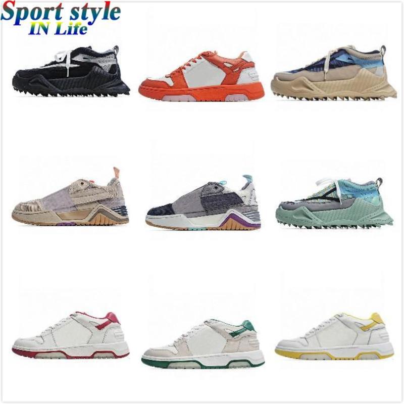 

Off Men white shoes black sneakers Arrow sharp corner bottoms stitching color Women designer street fashion ODSY-1000 casual footwear shoe, 10