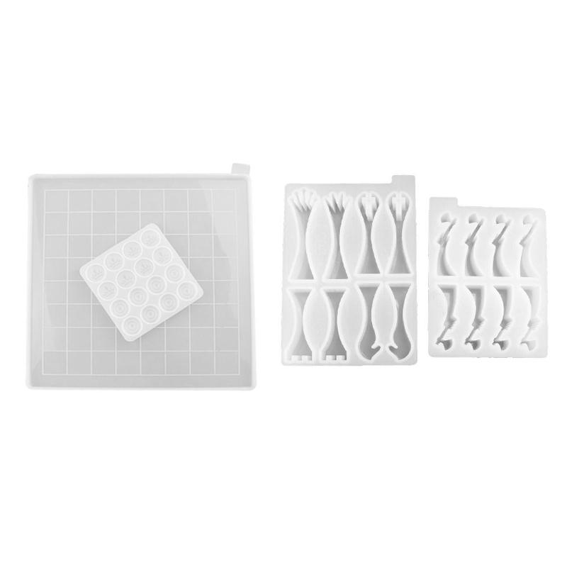 

Baking & Pastry Tools 4Pcs 3D Chess Pieces Resin Casting Molds Kit Checker Epoxy Mold International Art Crafts