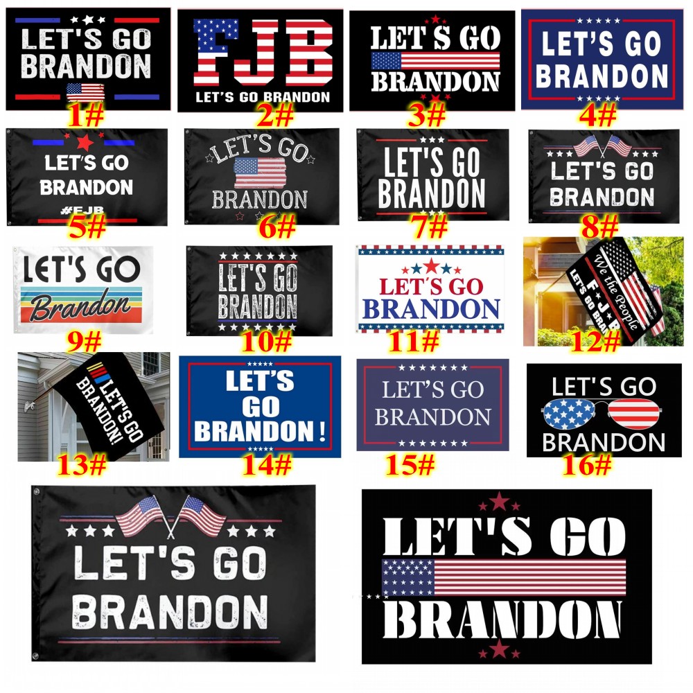

In Stock 3x5 ft Let's Go Brandon Flag For 2024 Trump President Election Flags DHL Free Delivery CN05