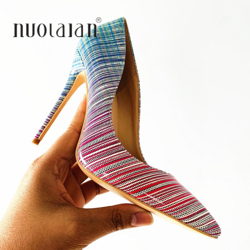 

Dress Shoes 2021 Top Quality Brand Fashion Women Pumps Patent Leather 12//8CM High Heels Sexy Ladies Party Wedding, Black
