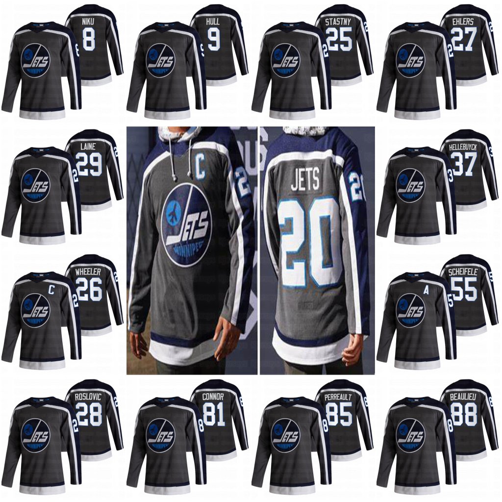 

Winnipeg Jets hockey Jersey 2021 Reverse Retro 29 Patrik Laine 13 Pierre Luc Dubois 26 Blake Wheeler Mark Scheifele 25 Stastny 37 Hellebuyck, Black;red