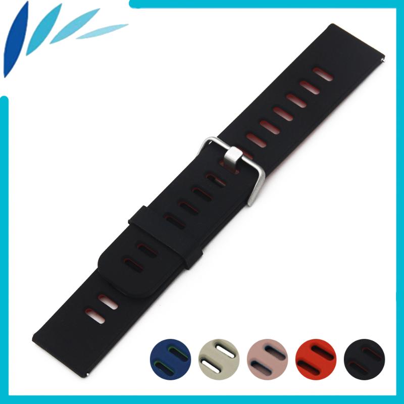 

Watch Bands Silicone Rubber Band 22mm For Maurice Lacroix Watchband Strap Wrist Loop Belt Bracelet Black Blue Red+ Spring Bar
