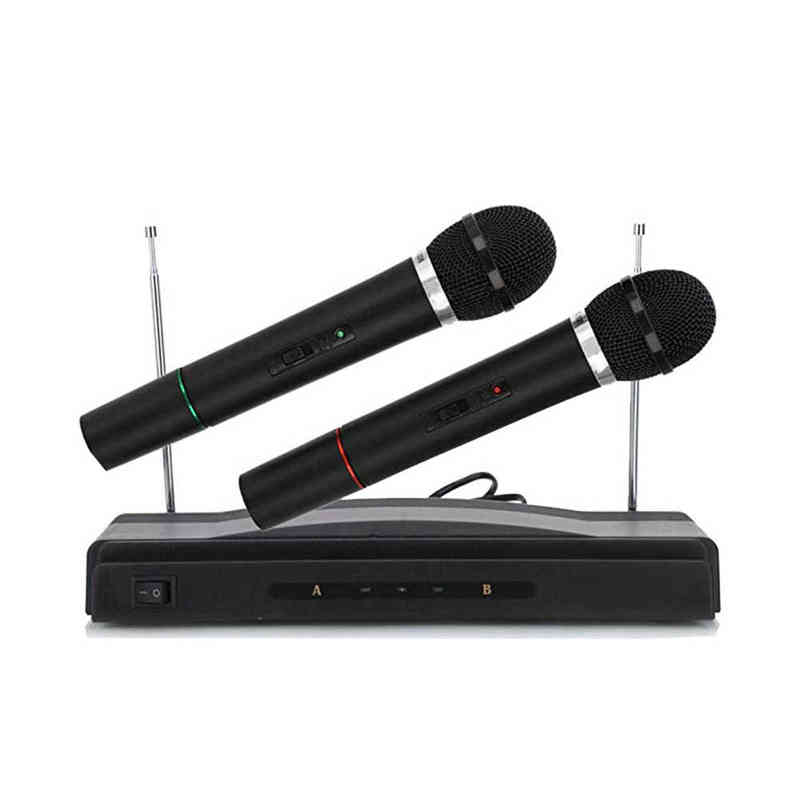 

AT-306 Professional Karaoke Dual Wireless Handheld Microphone System Home KTV W220314