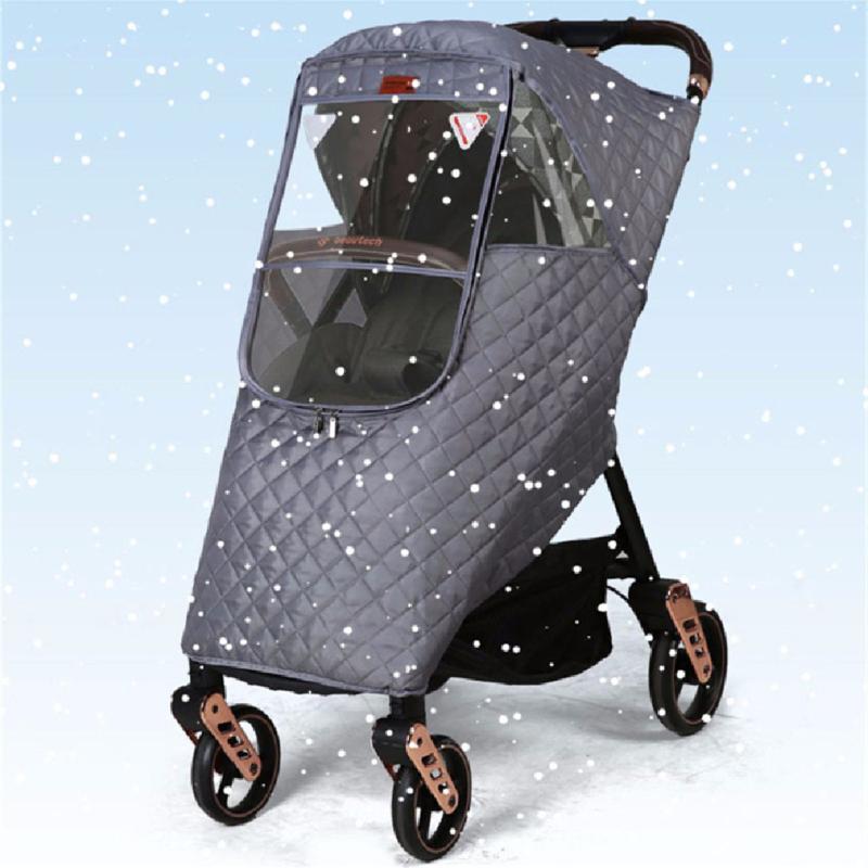 

Stroller Parts & Accessories Universal Waterproof Winter Thicken Rain Cover Wind Dust Shield Full Raincoat For Baby Pushchairs Nice