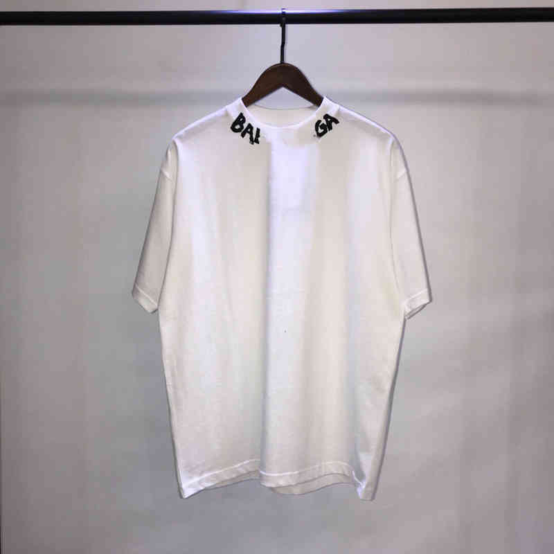 

Designer Luxury Balencaigas Classic European T-shirt Fashion Pure Cotton Short Back Letter Printing Pullover Mens And Womens -3XL, Khaki