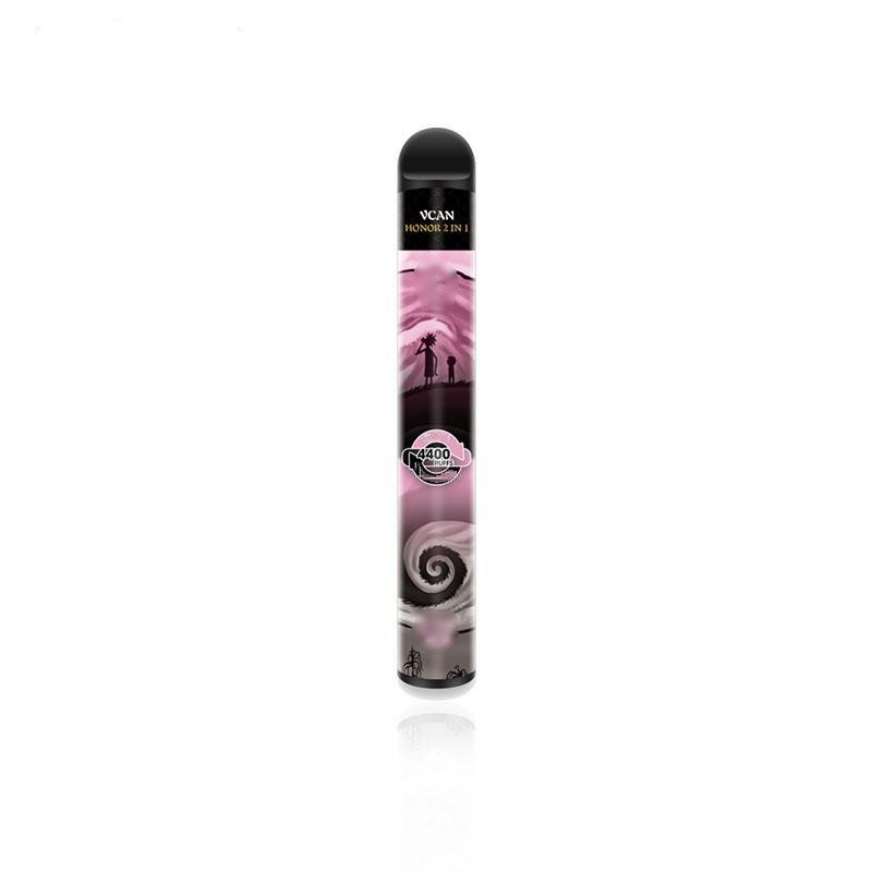 

Hottest original 4400puffs 2in1 flavors disposable device big vapor 12ml vape pen Vcan honor R&M with strong battery fast shipping