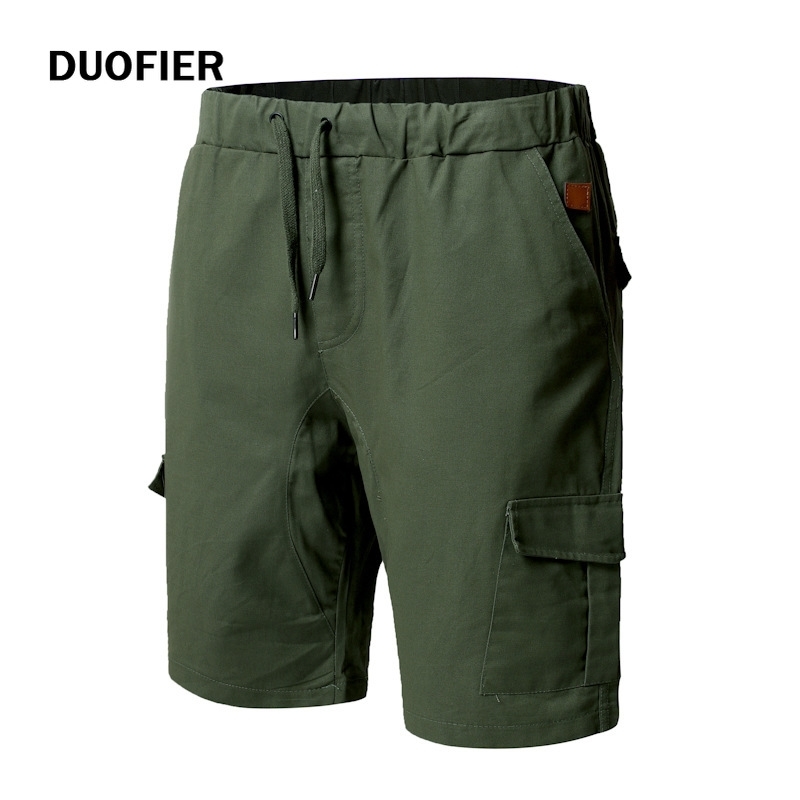 

Mens Casual Shorts Summer Bermudas Male Cargo Shorts Trousers Drawstring Short Trousers Knee Length Shorts Fashion Clothing Men 210603, Kcd733 blue