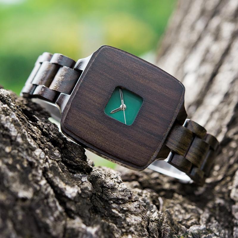 

Wristwatches BOBO BIRD Wooden Women Watch Customizable Female Fashion Simple Japanese Quartz Anniversary Gift Box Drop, Gt080-2a