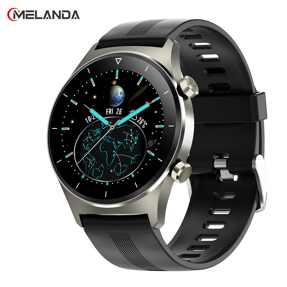 

MELANDA Smart Watch Men IP68 Waterproof Full Touch Round Screen Multiple Sports Mode Heart Rate Weather Smartwatch, contact us for more photos of S7 watch