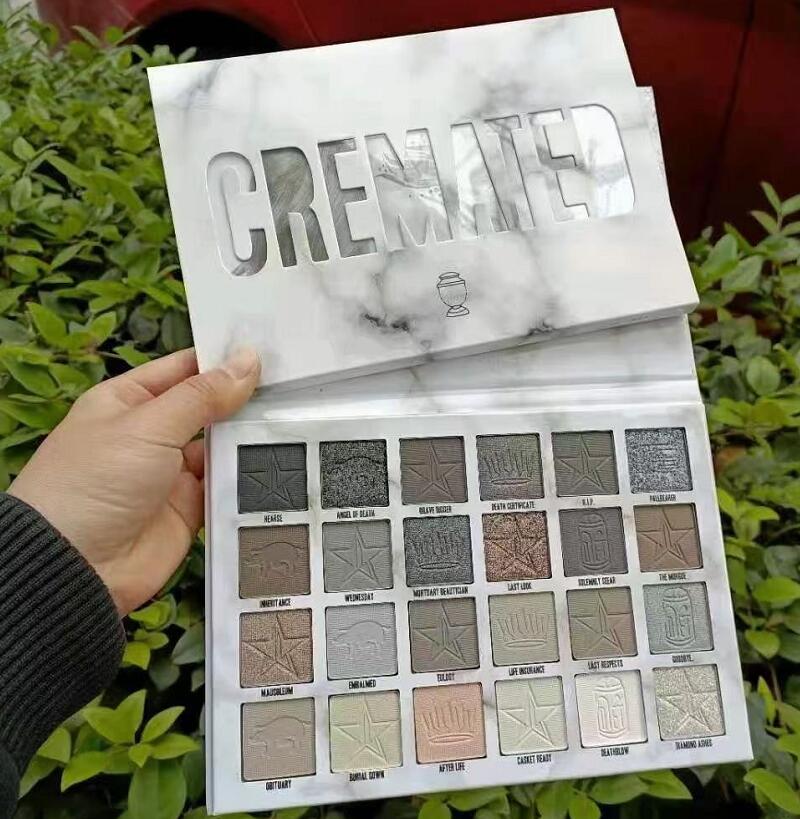 

Hotsale Five Stars 24 Color Cremated Eyeshadow Palette, bold shadows with vibrant shade and easy yo blend, Cremated-palette & 5PCS Metal Magic Brush Set, Customize