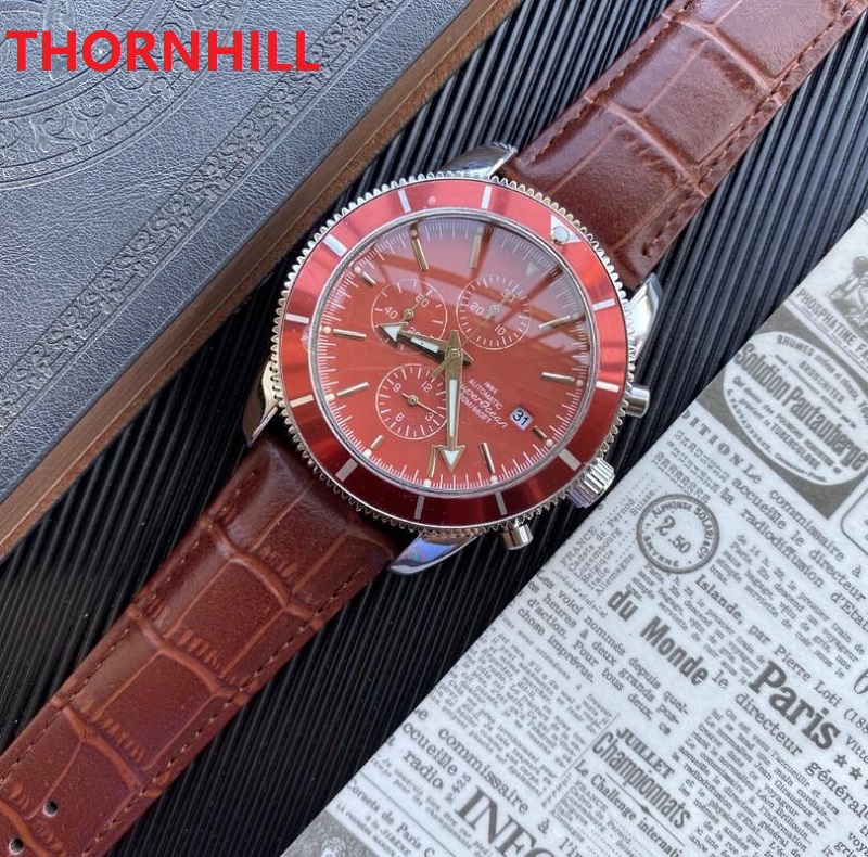 

Sub Dials Working Men Gentalmen Quartz Movement Watch Sapphire Mirror Classic Watches Calendar Leather NAVITIMER 1884 Sports Quartz Wristwatch, As pic
