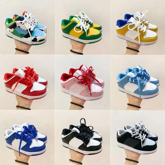 

Valentine's Day Baby Chunky Kids Running Shoes SB Boys Girls Designers Walking Brazil Coast Dunks white black Youth Toddler Lace up Spo