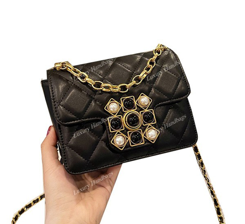 

21Ss Top Quality Women Bag 17*12cm Luxury Designers Classic Mini Flap Vintage Jewel Clasp Multi Pochette Tote Croosbody Shoulder Outdoor Sacoche Handbags, White