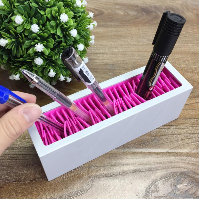 

Storage Boxes & Bins Desktop Large Capacity Insert Cosmetic Case Makeup Organizer Silicone Brush Lipstick Drawer Travel Practical Portable