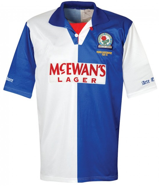 

1994 1995 Blackburn Rovers retro soccer jersey 94 95 Blackburn Alan Shearer Sutton Hendry SHERWOOD BERG vintage classic football shirt, Home epl 94 95 champion jersey