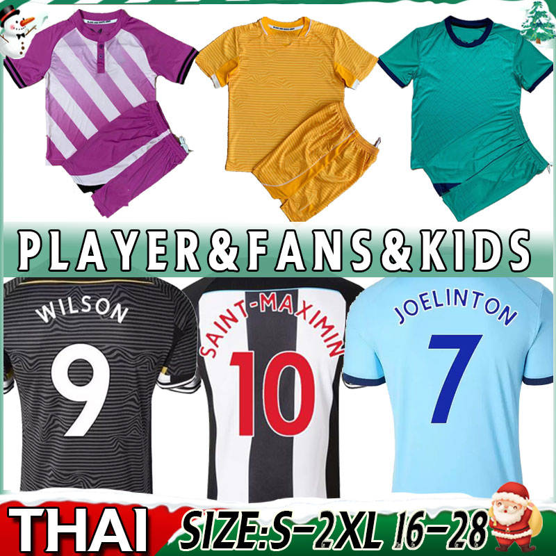 

Newcastl e Soccer Jersey 21 22 SHELVEY ALMIRON 2022 JOELINTON Football Shirt RITCHIE GAYLE MAXIMIN Men + Kids kit set united sock suit fans player version goalkeeper, Third+patch