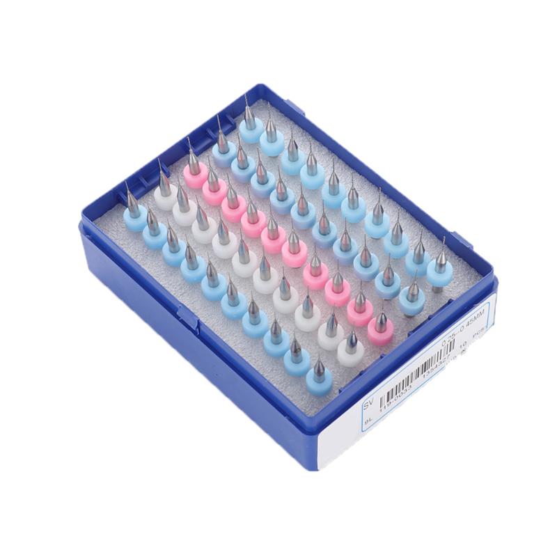 

Professional Drill Bits 50pcs PCB Bit Set Tungsten Carbide Micro Mini High Hardness Tools For Circuit Board Hole Punching