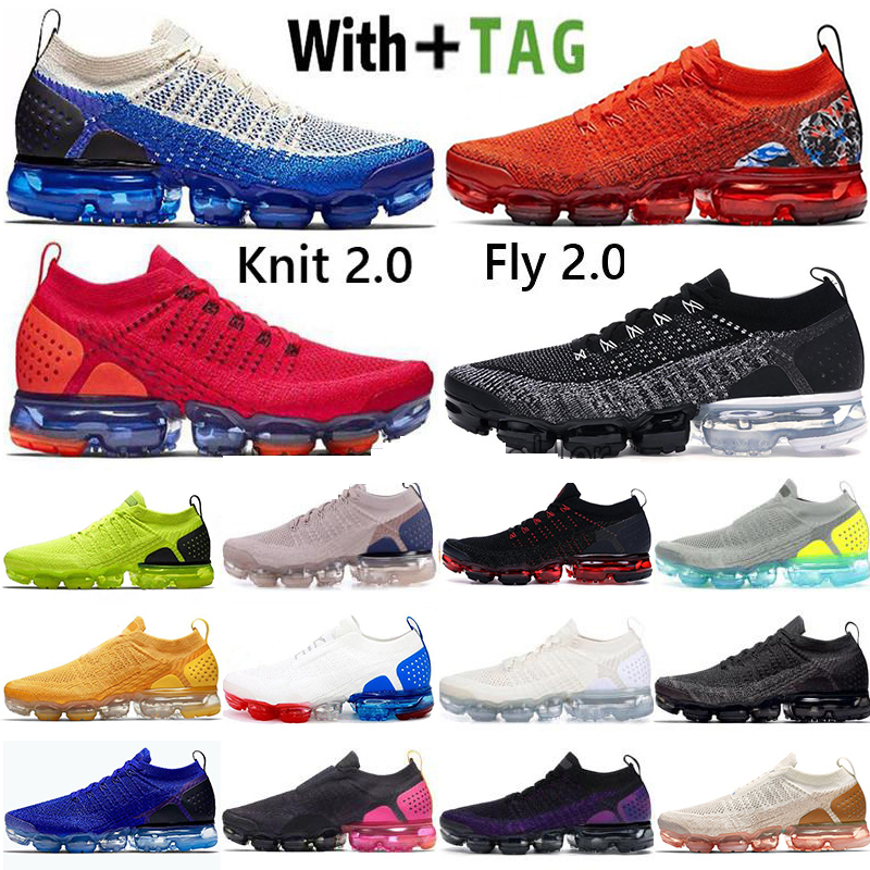 

2022 Vapores Running Shoes Knit 2.0 Fly 1.0 xamropav Heel Craphic Team Black Metallic Mens Trainers Sneakers Safari CNY Red Orbit Volt Women Breathable Maxes Size 36-45, 48