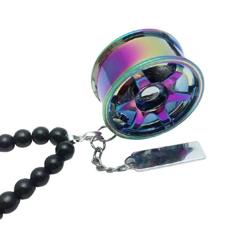 

Interior Decorations Decor Rear View Mirror Wheel Hub Car Pendant Hanging Styling Men Accessories Portable 3D Cool Zinc Alloy Gift Hip Hop