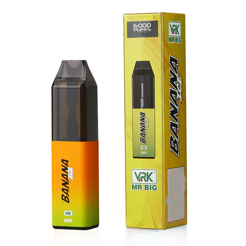 

Disposable electronic cigarette VRK ultra 6000 disposable sucker pen 1.4 ohm vertical coil 10ml box package with fashionable design and high