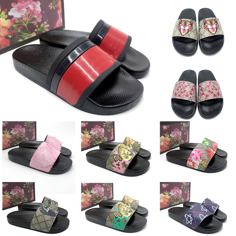

2021 Designer CC Rubber Slide Sandal Floral Slippers For Mens Womens Sandals Summer Beach Bee Indoor Luxurys Flat Flip Flop SIZE 36-45