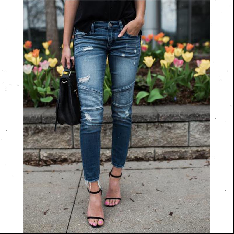 

womens jeans summer high waist mom boyfriend ripped for women black vintage plus size pencil pants denim skinny woman, Blue