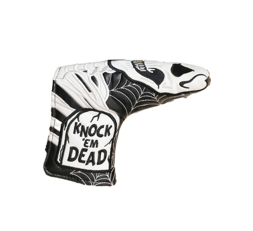 

High Quality Embroidery Golf Putter Blade Headcover PU Leather Mallet Cover Many Options