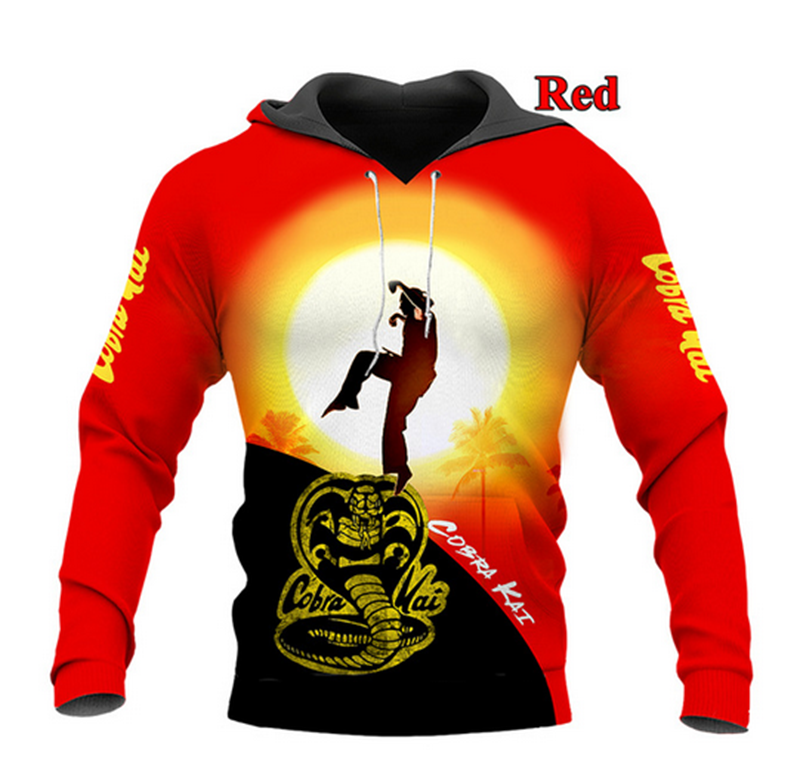 

Cobra Kai 3D Printed Pullover Hoodies/hooded Sweatshirts for Women/men, Red