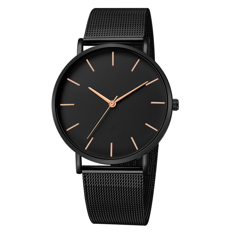 

Wristwatches Ultra-thin Mesh Belt Alloy Watch Simple Creative Quartz Wrist Watches, 02