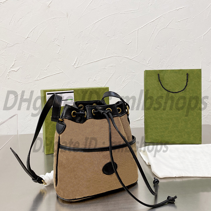 

High Quality luxurys bags designers Fashion womens CrossBody Canvas Printed Handbag ladies Shoulder Bag purse 2021 Cowhide bucket Cross Body wallets Handbags, No bags