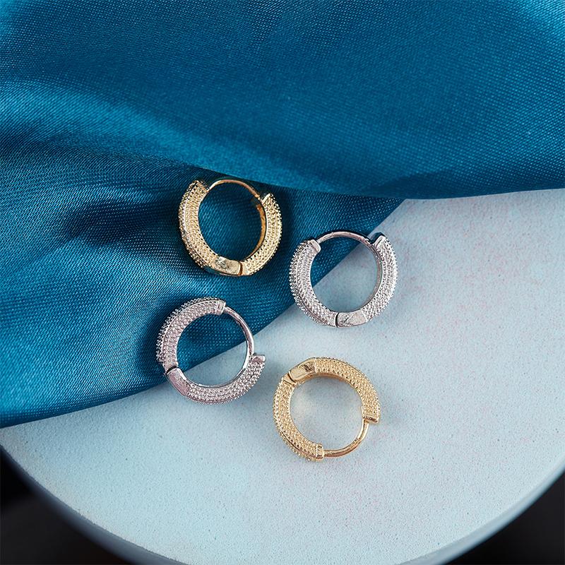 

Hoop & Huggie Luxury Female Earrring Statement Party Wedding Earrings For Women Bridal Jewelry Fashion