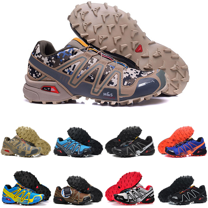 

original speed cross 3 outdoor mens running shoes SpeedCross runner Jogging III Black Green Pink Grey #65 Men Trainers Sports Sneakers chaussures zapatos, Color #25