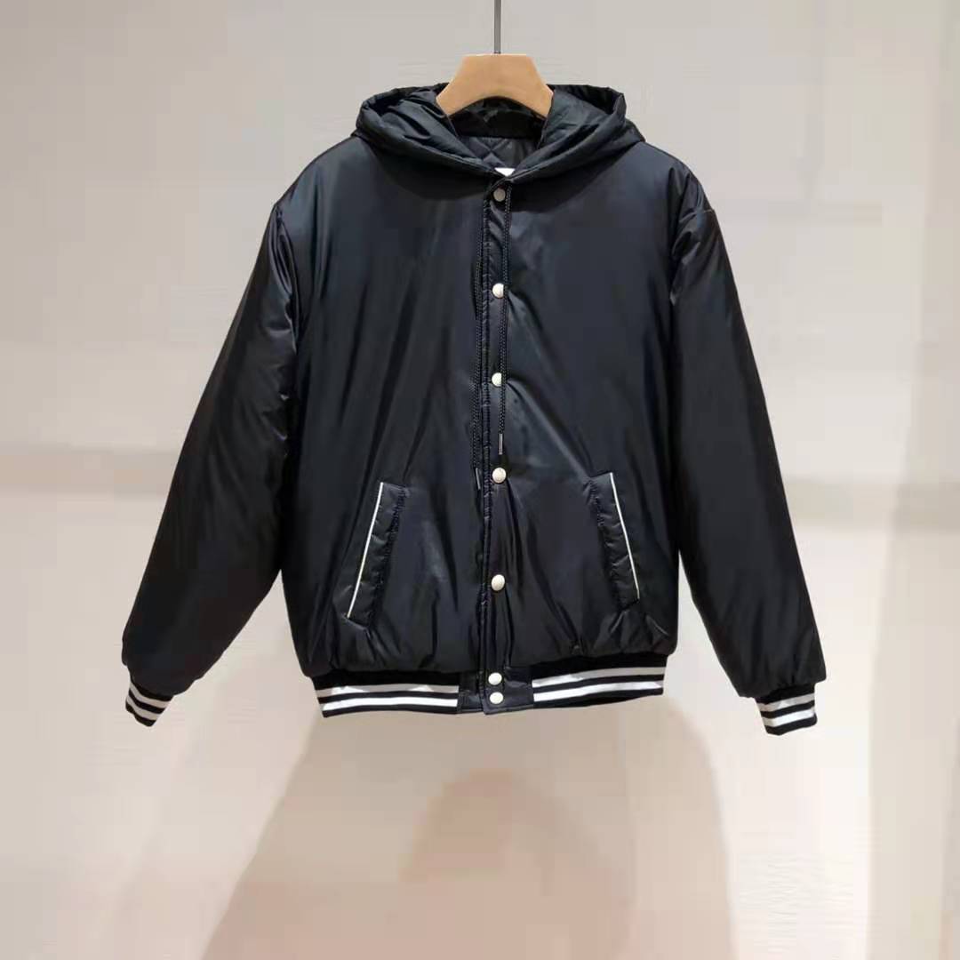 

21FW Autumn and winter JACKETS Cotton coat Street Fashion Pockets Warm Men Women Couple Outwear free ship zdlce0816., Black