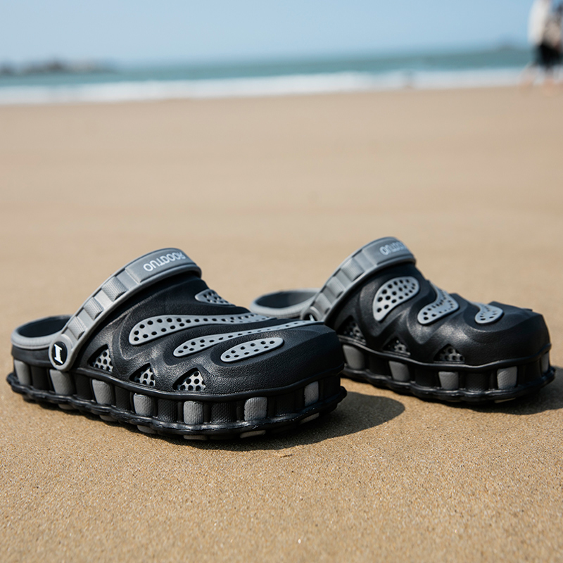 

top quality men womens sports trainers big size cross-border 2021 summer sandals slippers hole shoes beach shoe korean and slipper baotou casual sandal code: 22SS-11, 1s3a7589_1