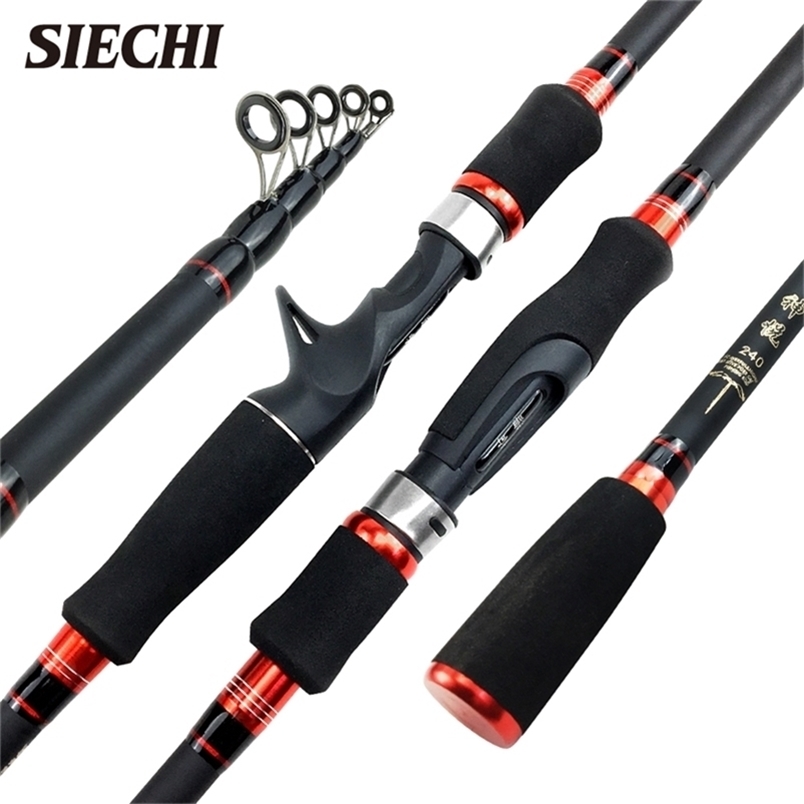 

1.8m 2.1m 2.4m 2.7m 3.0m Carbon Telescopic Carbon Fishing Rod M Power Ultralight Travel Casting Spinning Rod 220222