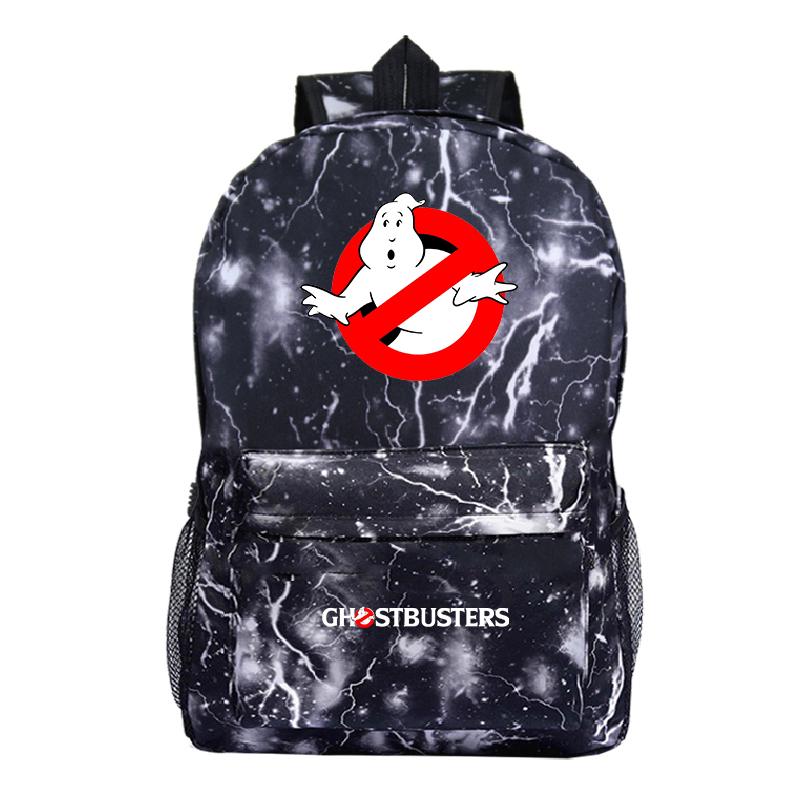 

Backpack Ghostbuster Fashion Pattern Men Women Travel Knapsack Students Boys Girls Back To School Rucksack