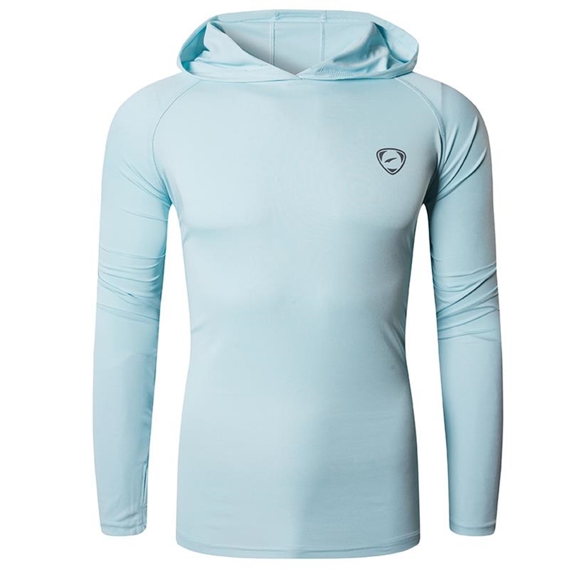

Jeansian Men's UPF 50+ UV Sun Protection Outdoor Long Sleeve Tee Shirt Tshirt T-Shirt Beach Summer LA271 LightBlue 210721, La245-black