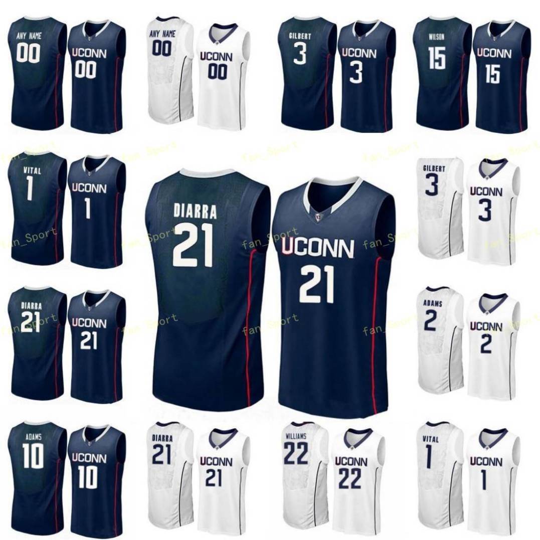 

NCAA College Uconn Huskies Basketball Jersey 25 Josh Carlton 3 Alterique Gilbert 3 Butler Diana Taurasi Lamb Custom Stitched, As